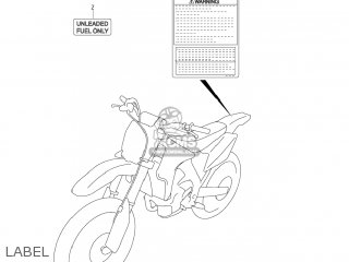 LABEL - RM-Z450 2006 (K6) USA (E03) RMZ450 RM Z450