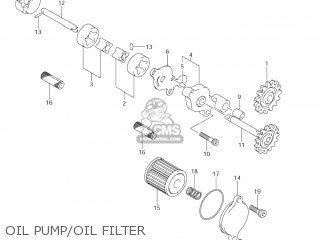 OIL PUMP/OIL FILTER - RM-Z450 2006 (K6) USA (E03) RMZ450 RM Z450
