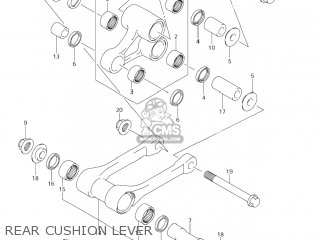 REAR CUSHION LEVER - RM-Z450 2006 (K6) USA (E03) RMZ450 RM Z450