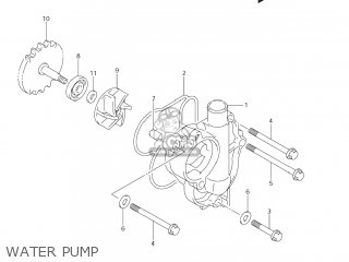 WATER PUMP - RM-Z450 2006 (K6) USA (E03) RMZ450 RM Z450