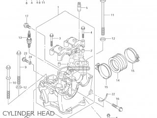 CYLINDER HEAD - RM-Z450 2007 (K7) USA (E03) RMZ450 RM Z450