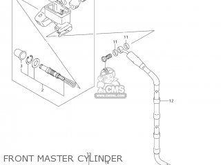 FRONT MASTER CYLINDER - RM-Z450 2007 (K7) USA (E03) RMZ450 RM Z450