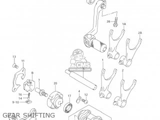 GEAR SHIFTING - RM-Z450 2007 (K7) USA (E03) RMZ450 RM Z450