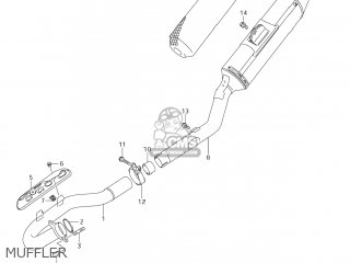 MUFFLER - RM-Z450 2007 (K7) USA (E03) RMZ450 RM Z450