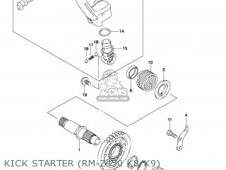 KICK STARTER (RM-Z450 K8/K9) - RM-Z450 2008 (K8) USA (E03) RMZ450 RM Z450