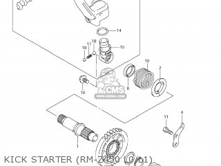 KICK STARTER (RM-Z450 L0/L1) - RM-Z450 2008 (K8) USA (E03) RMZ450 RM Z450