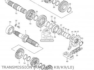 TRANSMISSION (RM-Z450 K8/K9/L0) - RM-Z450 2008 (K8) USA (E03) RMZ450 RM Z450