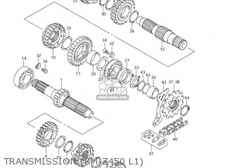 TRANSMISSION (RM-Z450 L1) - RM-Z450 2008 (K8) USA (E03) RMZ450 RM Z450