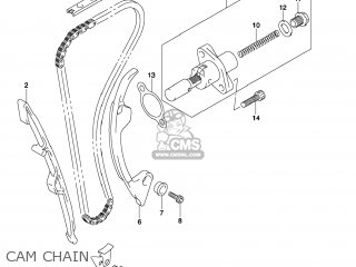 CAM CHAIN - RM-Z450 2009 (K9) USA (E03) RMZ450 RM Z450
