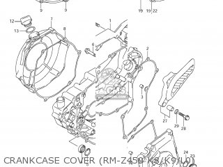 CRANKCASE COVER (RM-Z450 K8/K9/L0) - RM-Z450 2009 (K9) USA (E03) RMZ450 RM Z450