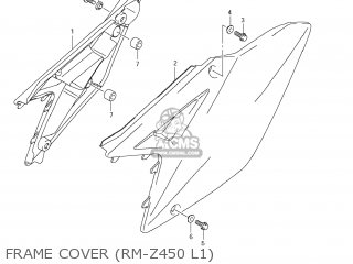 FRAME COVER (RM-Z450 L1) - RM-Z450 2009 (K9) USA (E03) RMZ450 RM Z450