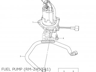 FUEL PUMP (RM-Z450 L1) - RM-Z450 2009 (K9) USA (E03) RMZ450 RM Z450