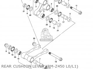REAR CUSHION LEVER (RM-Z450 L0/L1) - RM-Z450 2009 (K9) USA (E03) RMZ450 RM Z450