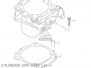 CYLINDER (RM-Z450 L1) - RM-Z450 2010 (L0) USA (E03) RMZ450 RM Z450
