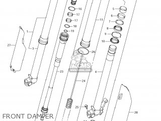 FRONT DAMPER - RM-Z450 2010 (L0) USA (E03) RMZ450 RM Z450