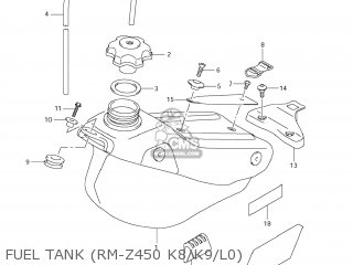 FUEL TANK (RM-Z450 K8/K9/L0) - RM-Z450 2010 (L0) USA (E03) RMZ450 RM Z450