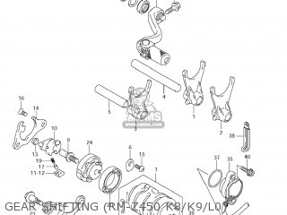 GEAR SHIFTING (RM-Z450 K8/K9/L0) - RM-Z450 2010 (L0) USA (E03) RMZ450 RM Z450