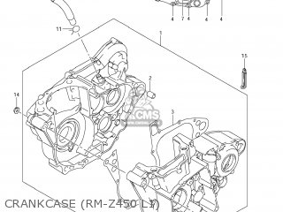 CRANKCASE (RM-Z450 L1) - RM-Z450 2011 (L1) USA (E03) RMZ450 RM Z450