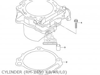 CYLINDER (RM-Z450 K8/K9/L0) - RM-Z450 2011 (L1) USA (E03) RMZ450 RM Z450