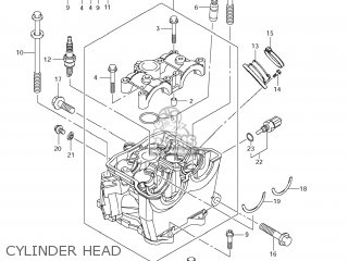 CYLINDER HEAD - RM-Z450 2011 (L1) USA (E03) RMZ450 RM Z450