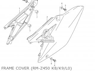 FRAME COVER (RM-Z450 K8/K9/L0) - RM-Z450 2011 (L1) USA (E03) RMZ450 RM Z450
