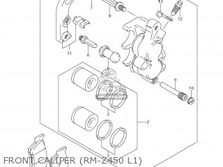 FRONT CALIPER (RM-Z450 L1) - RM-Z450 2011 (L1) USA (E03) RMZ450 RM Z450