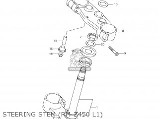STEERING STEM (RM-Z450 L1) - RM-Z450 2011 (L1) USA (E03) RMZ450 RM Z450