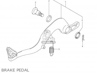 BRAKE PEDAL - RM-Z450 2012 (L2) USA (E03) RMZ450 RM Z450