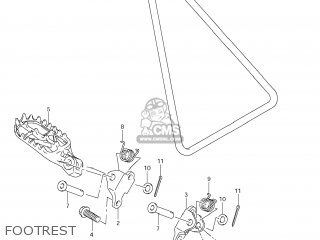 FOOTREST - RM-Z450 2012 (L2) USA (E03) RMZ450 RM Z450