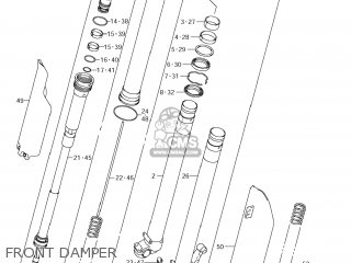FRONT DAMPER - RM-Z450 2012 (L2) USA (E03) RMZ450 RM Z450