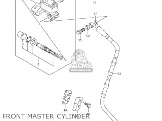 FRONT MASTER CYLINDER - RM-Z450 2012 (L2) USA (E03) RMZ450 RM Z450