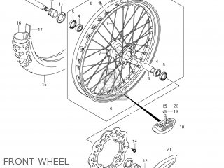 FRONT WHEEL - RM-Z450 2012 (L2) USA (E03) RMZ450 RM Z450