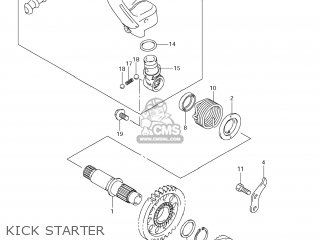 KICK STARTER - RM-Z450 2012 (L2) USA (E03) RMZ450 RM Z450