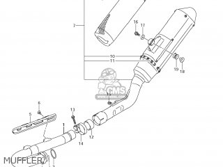 MUFFLER - RM-Z450 2012 (L2) USA (E03) RMZ450 RM Z450