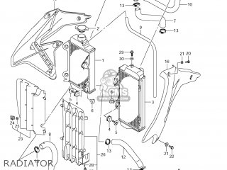 RADIATOR - RM-Z450 2012 (L2) USA (E03) RMZ450 RM Z450