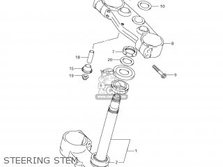 STEERING STEM - RM-Z450 2012 (L2) USA (E03) RMZ450 RM Z450