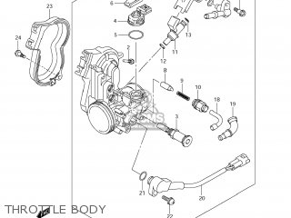 THROTTLE BODY - RM-Z450 2012 (L2) USA (E03) RMZ450 RM Z450