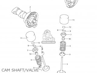 CAM SHAFT/VALVE - RM-Z450 2013 (L3) USA (E03) RMZ450 RM Z450