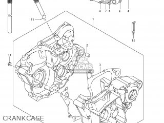 CRANKCASE - RM-Z450 2013 (L3) USA (E03) RMZ450 RM Z450