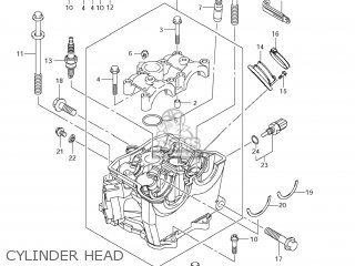 CYLINDER HEAD - RM-Z450 2013 (L3) USA (E03) RMZ450 RM Z450