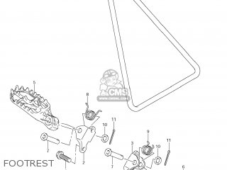 FOOTREST - RM-Z450 2013 (L3) USA (E03) RMZ450 RM Z450
