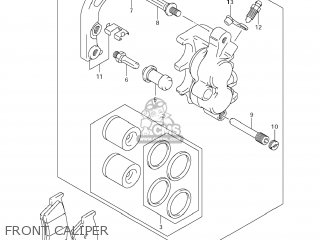 FRONT CALIPER - RM-Z450 2013 (L3) USA (E03) RMZ450 RM Z450