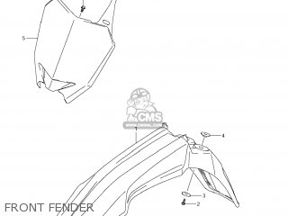FRONT FENDER - RM-Z450 2013 (L3) USA (E03) RMZ450 RM Z450