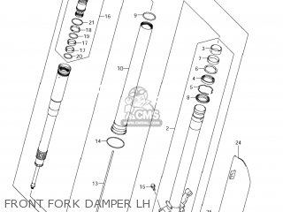 FRONT FORK DAMPER LH - RM-Z450 2013 (L3) USA (E03) RMZ450 RM Z450