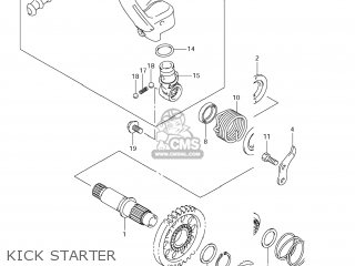 KICK STARTER - RM-Z450 2013 (L3) USA (E03) RMZ450 RM Z450