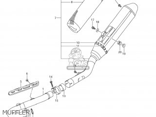 MUFFLER - RM-Z450 2013 (L3) USA (E03) RMZ450 RM Z450