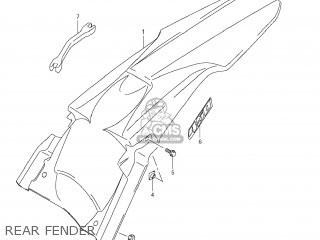 REAR FENDER - RM-Z450 2013 (L3) USA (E03) RMZ450 RM Z450
