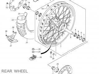REAR WHEEL - RM-Z450 2013 (L3) USA (E03) RMZ450 RM Z450