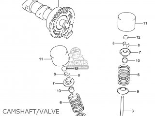CAMSHAFT/VALVE - RM-Z450 2014 (L4) USA (E03) RMZ450 RM Z450