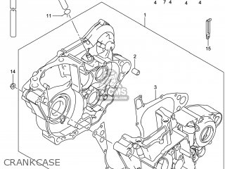 CRANKCASE - RM-Z450 2014 (L4) USA (E03) RMZ450 RM Z450